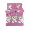 Lenjerie de pat pentru copii din microfibra violet, UNICORN