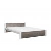 Pat dublu Culoare alb/stejar trufa, IKAROS 180 x 200 cm