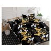 48104 4 bavlnene povleceni gold butterfly cerne