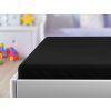 Cearsaf jersey pentru patut copii negru, 70x140 cm