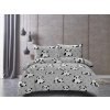 Designové povlečení z mikrovlákna PANDA šedé do každého pokoje