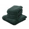 Design sofisticat: prosop Classic verde închis, dimensiuni 70x140 cm, bumbac natural și bordură