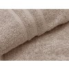 Prosop de baie Classic bej 70x140 cm, bumbac pur 100% și bordură modernă