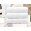 Prosop de corp Classic alb 70x140 cm cu bordură decorativă, 100% bumbac