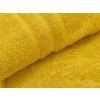 Prosop de baie Confort 70x140 cm galben cu bordură clasică, 100% bumbac
