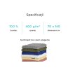 Prosop SOFT crem 70x140 cm cu bordură - 100% bumbac natural