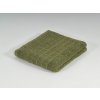 Prosop SOFT 70x140 cm verde olive cu bordură, 100% bumbac