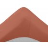 Cearceaf jersey pentru patut copii maro caramiziu, 60 x 120 cm