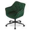 Scaun de birou verde inchis COPA VELVET