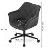 Scaun de birou verde inchis COPA VELVET