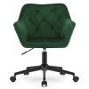 Scaun de birou verde inchis COPA VELVET