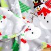 Šedá vánoční mikroplyšová deka SNOWMAN (Dimensiune 160 x 200 cm)