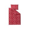 Zimní povlečení SNOWFALL červené – měkké mikrovlákno s vločkami