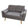 Canapea gri 2 locuri MANDI VELVET