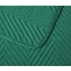 Zelený sametový přehoz na postel se vzorem ARROW VELVET (Dimensiune 200 x 220 cm)