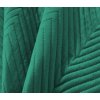 Zelený sametový přehoz na postel se vzorem ARROW VELVET (Dimensiune 200 x 220 cm)
