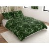 Bavlněné povlečení TEMPESTA zelené – moderní mramorový vzor