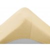 Cearsaf Jersey pentru patut copii cu elastic 70x140 cm crem