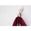 Set complet BAMBOO visiniu: 1 prosop baie și 2 prosoape mâini cu bordură elegantă