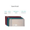 Prosop baie BAMBOO visiniu + 2 prosoape mâini, material moale din bambus și bumbac