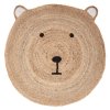 46956 detsky jutovy koberec bear head 100 cm