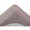 Cearceaf jersey pentru patut copii maro deschis 70 x 140 cm