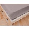 Cearceaf jersey pentru patut copii maro deschis 70 x 140 cm
