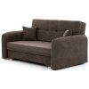 Rozkládací trojmístná pohovka LAINE hnědá s elegantním designem