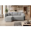 Stylová rohová sedací souprava HADSON světle šedá pro elegantní interiéry