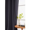 Tmavě šedý závěs OXFORD 140x250 cm (Agatat Inele metalice)