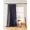 Tmavě šedý závěs OXFORD 140x250 cm (Agatat Inele metalice)