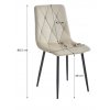 Pohodlná šedá sametová židle LIBRA – elegance do vaší jídelny