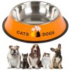 58146 oranzova kovova miska pro psa kocku fido