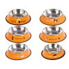 58146 1 oranzova kovova miska pro psa kocku fido