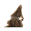 Dekorační vánoční stromeček s kožešinou LUSH 28 cm - různé barvy (Culoare Maro)