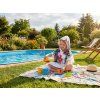 60511 2 hebke detske ponco kocicka barevne po koupani a plavani