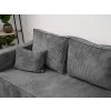 Canapea colt extensibila SMART COSARO gri, cu colt bilateral + 2 perne CADOU