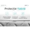 Protecție matlasată 90x200 cm pentru saltea, lavabilă și durabilă