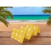 Sezlong de plaja KOTVA 180x50 cm, galben
