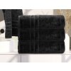 Prosop de corp Classic negru 70x140 cm, 100% bumbac cu bordură modernă