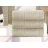 Prosop de corp Confort Maxi crem 100x200 cm cu bordură decorativă, 100% bumbac
