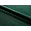 Draperii opace VELVET verde inchis 140x250 cm (2 buc), inele metalice