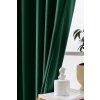 Draperii opace VELVET verde inchis 140x250 cm (2 buc), inele metalice