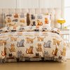 Lenjerie cocolino COLORED CATS crem