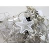 Vánoční LED světelný řetěz STARS 200 cm s hvězdami