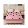 Růžové prostěradlo mikroplyš CORAZON 180x200 cm s motivem srdcí