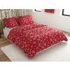 Bavlněné povlečení červené – vánoční vločky SNOWFALL