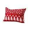 Husa de perna decorativa PADURE DE CRACIUN 50x70 cm, rosu