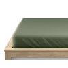 Napínací prostěradlo Jersey EXCLUSIVE tmavě zelené 90x200 cm