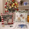 Povlak na polštář BOHO WINTER – barevný vánoční design 45x45 cm